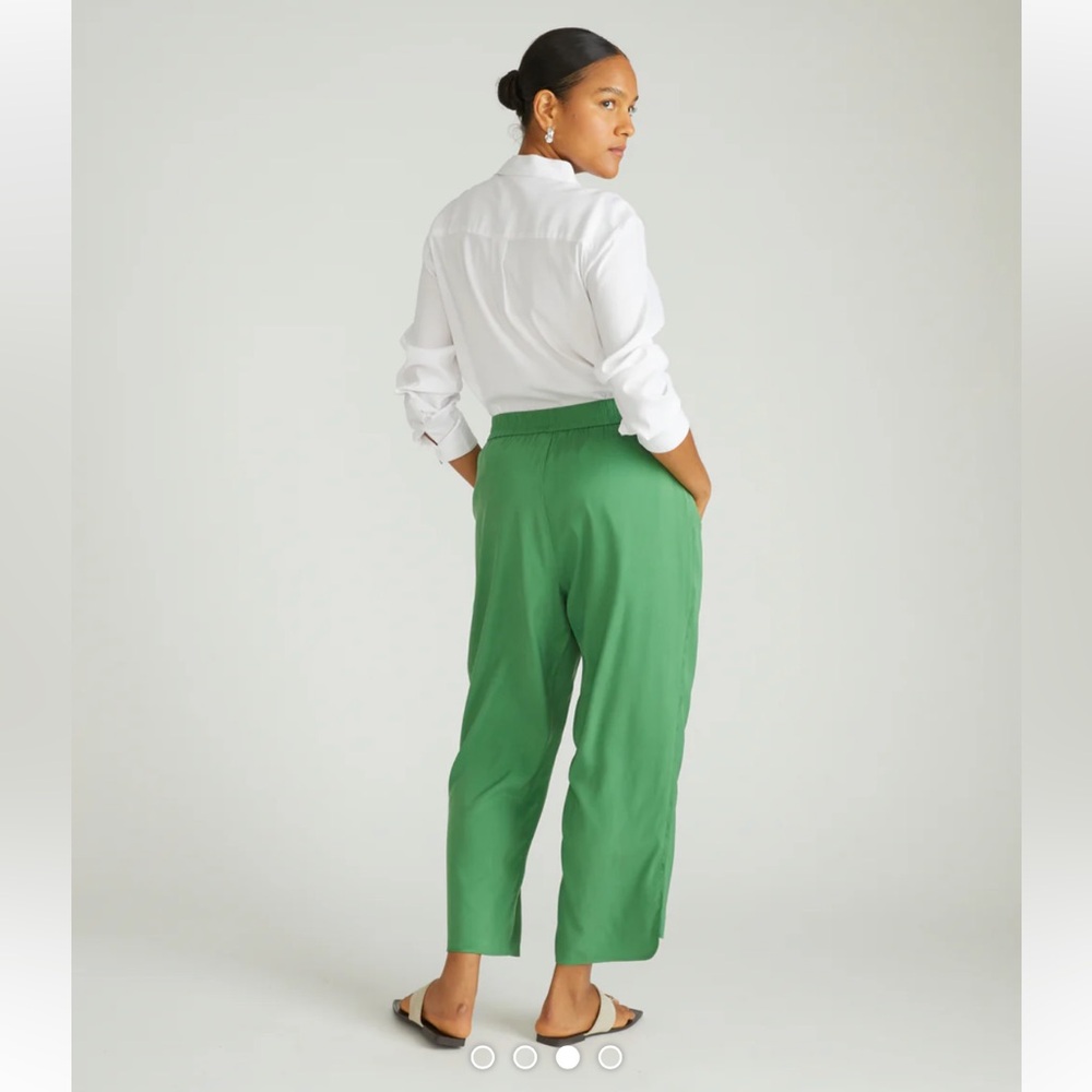 Universal Standard Cooling Stretch Cupro Pants - Teal - New With Tags! - Picture 7 of 7